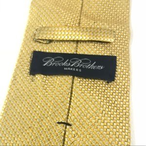 Gold tie by Brooks Brothers